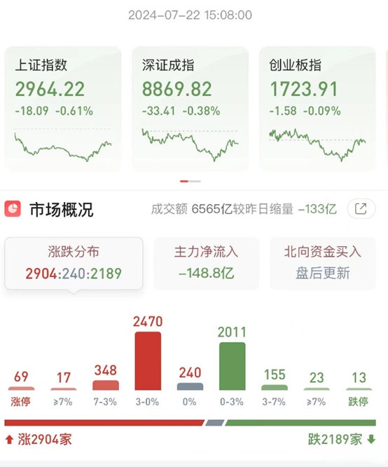 超4700股下跌！三大指数震荡调整，这个板块持续爆发！“胖东来学徒”跌停变涨停